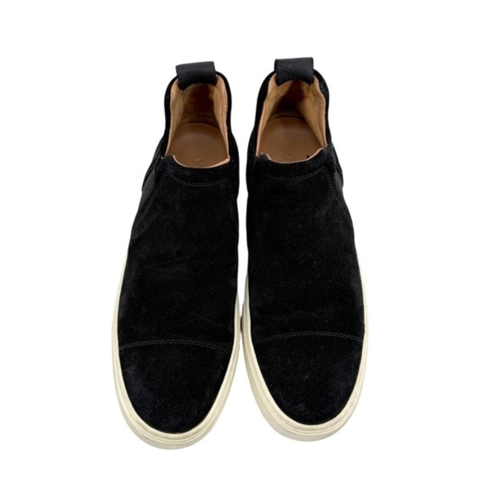 Vince Lucio Chelsea Boots Mens 9.5M Pre-Owned Shoes Black Suede Cap Toe Slip On